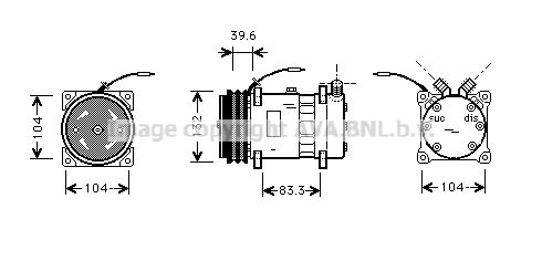 AVA QUALITY COOLING Kompressor,kliimaseade UVAK111